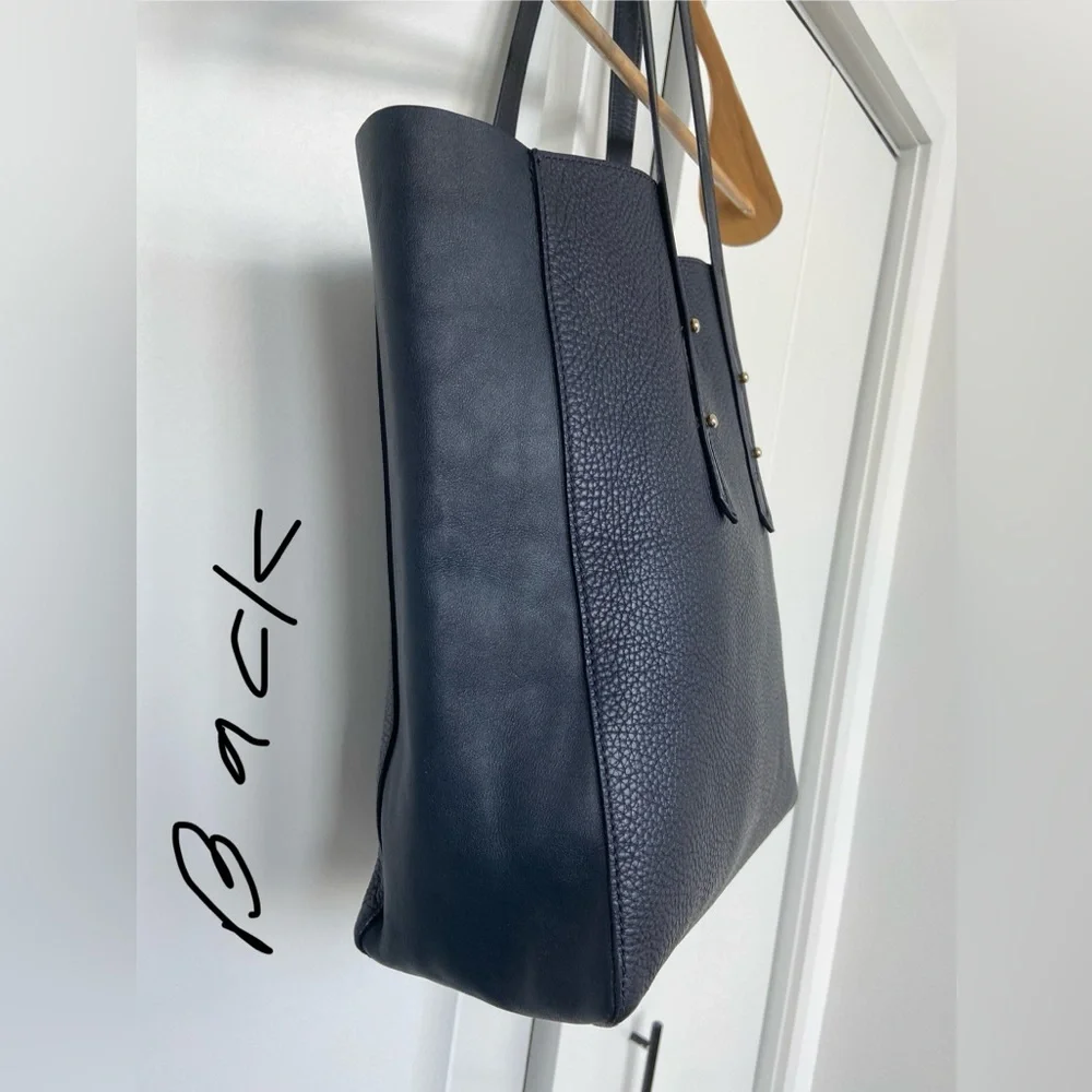 Aspinal of London - Essential Leather Tote Bag Navy Pebble - Pristine/Excellent - Picture 11 of 16